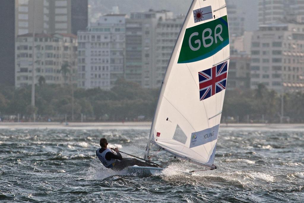 Current World Champion, Alison Young GBR training ahead of the Medal Race in the Laser Radial class © Richard Gladwell www.photosport.co.nz